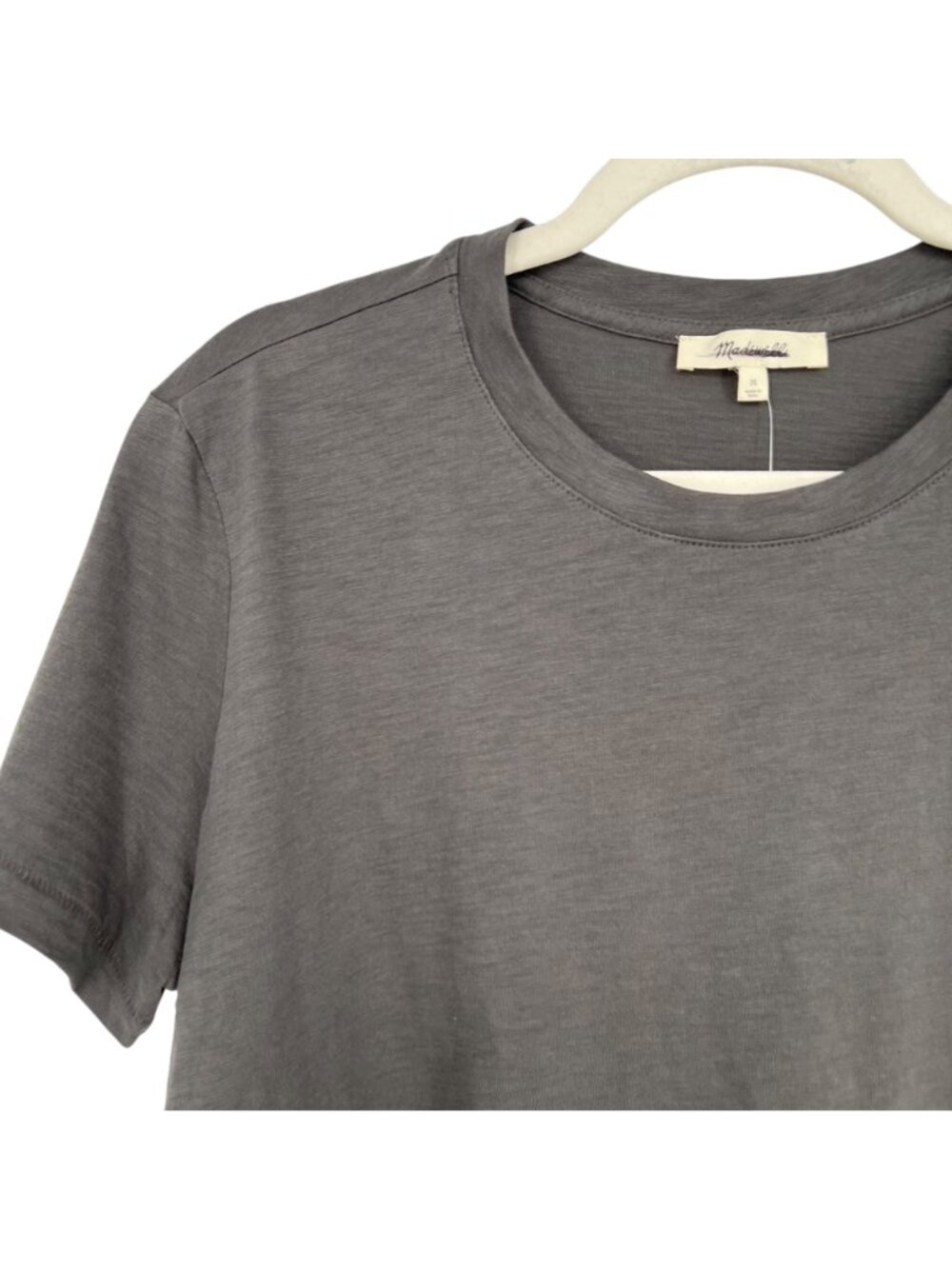 Madewell Womens Gray Cotton Short Sleeve T-Shirt Size Medium NWT - Picture 3 of 8